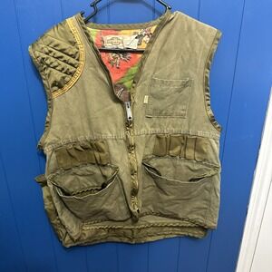 Vintage SafTBack Canvas Shooting Vest w/Game Pouch